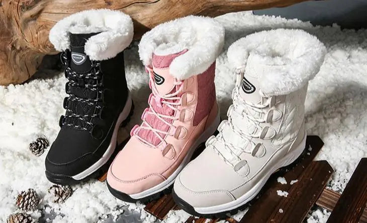 Women's Waterproof High-Top Thick Bottom Winter Boots