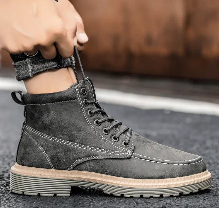 Men's Modern Vintage Leather Work Boots