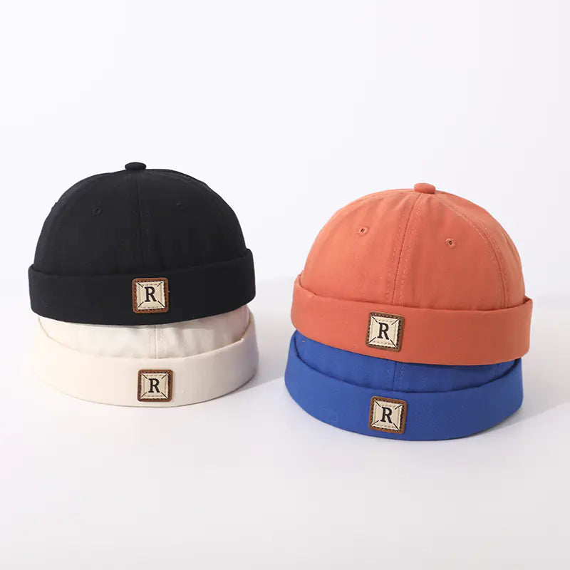 Boys' Cotton Brimless Beanie Hat for Ages 2-6 Years