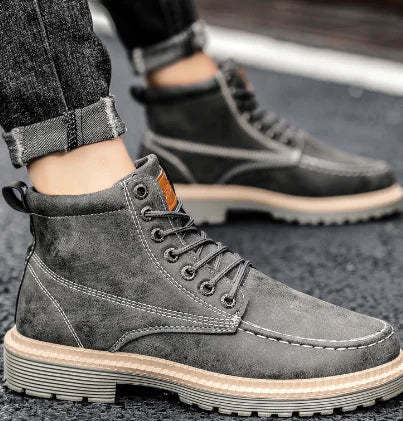 Men's Modern Vintage Leather Work Boots