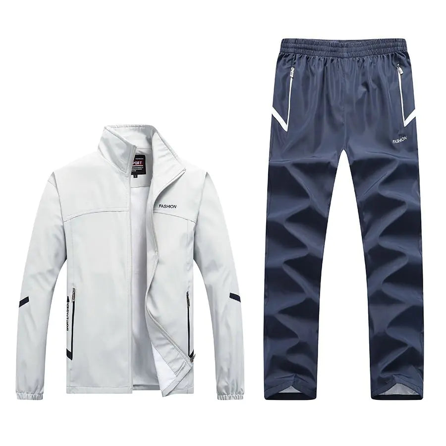 Men's Long-Sleeved Casual Sports Suit for Running