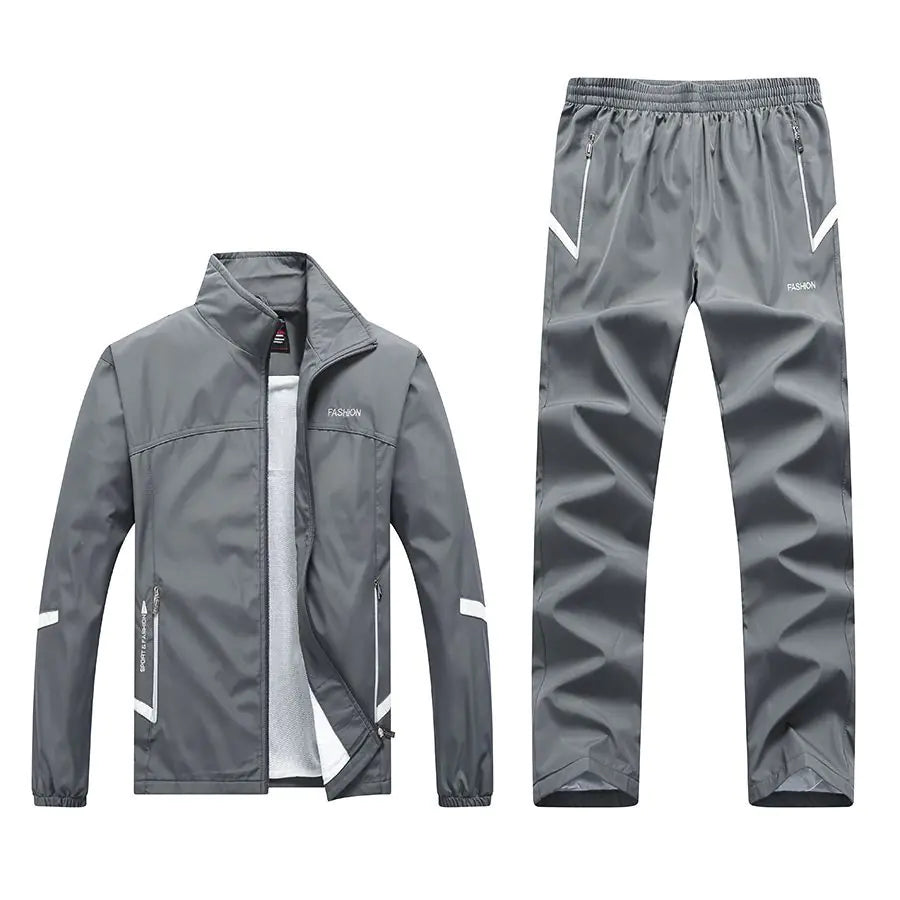 Men's Long-Sleeved Casual Sports Suit for Running